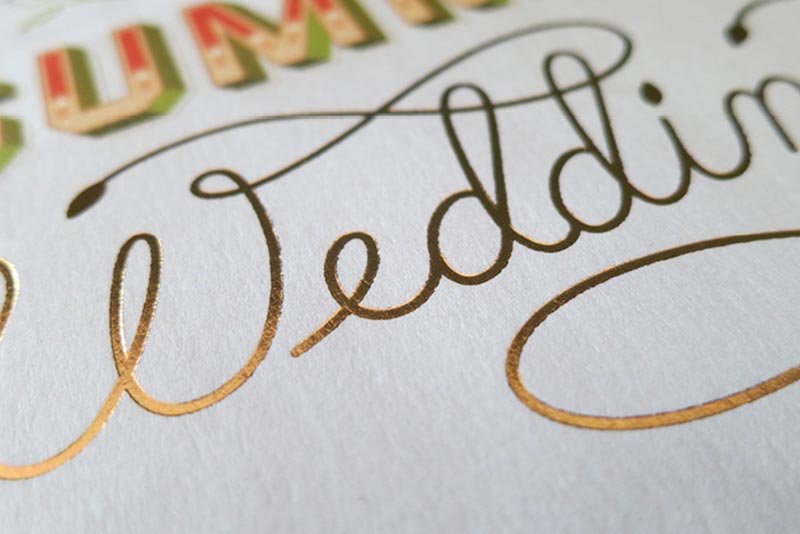 Custom foil printing services for premium finishes
